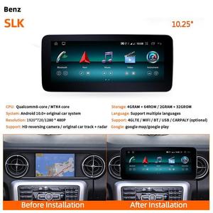 Reproductor de DVD para Auto de 10.25 Pulgadas, Radio Estéreo, Reproductor Multimedia, Navegación <span class=keywords><strong>GPS</strong></span> para <span class=keywords><strong>Mercedes</strong></span> <span class=keywords><strong>Benz</strong></span> <span class=keywords><strong>SLK</strong></span>, Actualización de Navegación, Pantalla IPS - Product Image 2