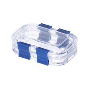 Scatola di plastica portatile a membrana con cerniera gialla PS pellicola traslucida corona per protesi dentaria - Product Image 2