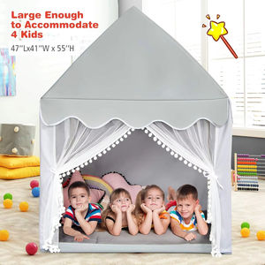Princesse zone privée bébé tipi tente de jeu Durable intérieur enfants tente <span class=keywords><strong>enfant</strong></span> en bas âge lavable pliable Playhouse pour enfants - Product Image 2