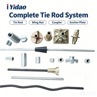 Wholesale High Tensile Thread Bar D15 D20 PSB830 Tie Rod System with Nuts and Couplers for Foundation Pit Support