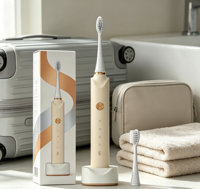 Brosse à dents électrique sonique pour adultes, chargeur à induction sans fil, brosse à dents électrique rechargeable étanche IPX7, coffret cadeau