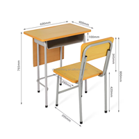 Ensemble bureau et chaise individuels pour étudiants, mobilier scolaire en gros pour les classes primaires et secondaires (K-12) - Fabricant