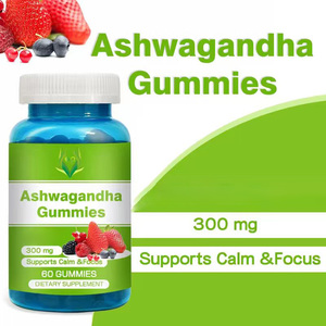 OEM ODM Ashwagandha Gummies Enhanced Vitamin D2 Daily Stress Adaptation Mental Focus for Adults Not for Pregnant Women - Product Image 3
