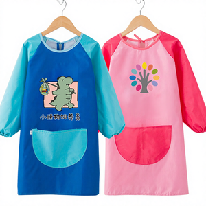 <span class=keywords><strong>Tablier</strong></span> de peinture imperméable pour enfants, <span class=keywords><strong>tablier</strong></span> de cuisine pour enfants plus âgés avec impression de logo, art DIY, manches longues, maternelle - Product Image 1