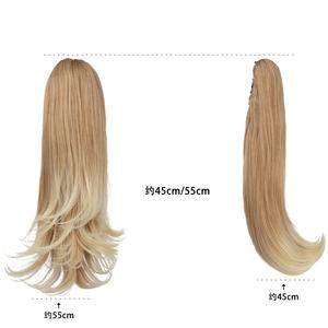 <span class=keywords><strong>Extensiones</strong></span> de Cabello Sintético Largas y Elegantes con Clip, Cola de Caballo para Uso Diario, Postizo de Cabello Lacio y Sedoso, Cola de Caballo Rubia - Product Image 6