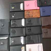 Penjepit Uang Multi-Kartu Pendek Klasik, Tempat Kartu Nama Sederhana untuk Pria, Dompet ID, Hadiah Bisnis Promosi yang Stylish