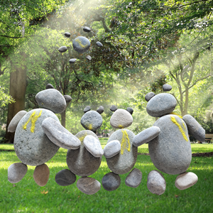 Pierres ovales peintes à la main de qualité supérieure artisanat de Noël fournitures d'art cailloux faits à la main par des artistes dessinant des cailloux - Product Image 3