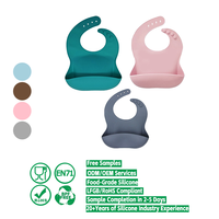 Bavoir imperméable personnalisé en silicone