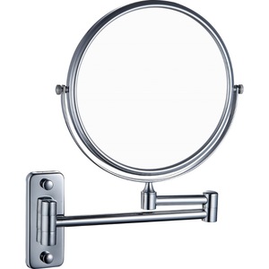 <span class=keywords><strong>Espejo</strong></span> de Vanidad Redondo Extensible con Marco de Acero Inoxidable, Plegable, Sin Necesidad de Taladrar, para Montar en la Pared - Product Image 6