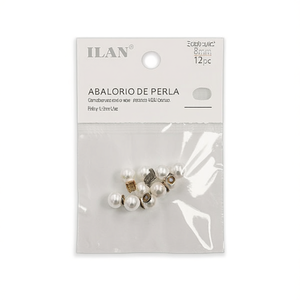 Perle ILAN da 8 mm, 12 pezzi, per la creazione di gioielli - Product Image 1