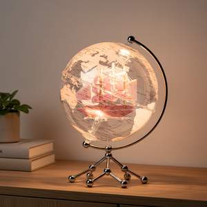 Wellfun อะคริลิกแบบหมุนได้20ซม. 25ซม. ของขวัญธุรกิจของขวัญคริสต์มาสแปลกใหม่ลูก<span class=keywords><strong>โลก</strong></span>ตกแต่ง - Product Image 4