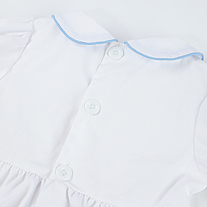 空白童装西班牙风格童装短袖纯棉女婴服装pastle彩色女童复活节连衣裙 - Product Image 4