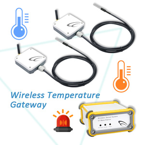 Refrigerator 2 Sets Multipoint <b>Wireless</b> Temperature Gateway System Freezer Environment Monitor - Product Image 1
