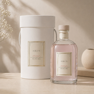 Aikun Large Capacity Peonia in Fiore Glass Fragrance <b>Diffuser</b> Set <b>with</b> Round Gift Box for Home Hotel Spa Wholesale OEM Supply - Product Image 2