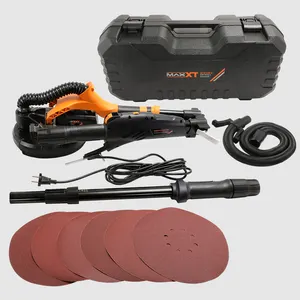 MAXXT-Ponceuse à cloison sèche 710W 225mm, ponceuse de plafond avec conception télescopique pliable, vitesse variable 600-1500RPM