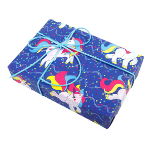 Vente en gros de papier couché 80g papier d'emballage cadeau d'anniversaire d'impression personnalisée pour l'emballage - Product Image 1