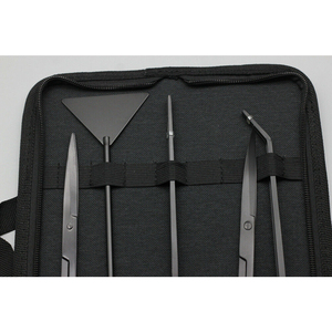 Juego de 5 herramientas de tijera y pinzas de mango largo para plantas acuáticas vivas de acuario, color negro titanio, Pakistán - Product Image 5