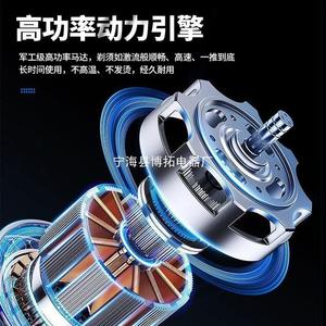Ninghai Botuo Electric Rotary <b>Shaver</b> Triple Blade Rechargeable Metal Housing IPX7 Waterproof For Men <b>Face</b> Shaving - Product Image 5