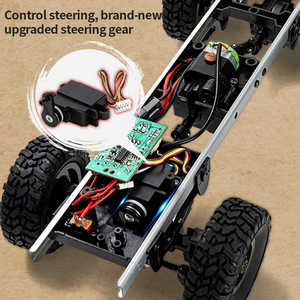 1:16 2.4G 6WD Tracked Military Army Truck Model Toy Military Truck Remote Control <strong>Car</strong> For Kid Gift