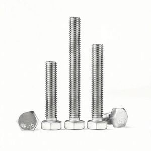 Vis à béton bimétalliques à tête hexagonale 304+SCM435 316+410 Tailles 6 8 10 12 14 pour construction extérieure et chevilles d'ancrage de maçonnerie - Product Image 1