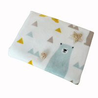 Tissu en flanelle polaire double face écologique sans formaldéhyde 100% polyester pour les couvertures pour bébés