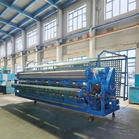 Grande machine industrielle à nœuds simples ZRD28-185 pour le tricotage de filets de pêche, pas de 28 mm, machine à tisser les filets de pêche avec engrenage