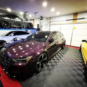Dalles de sol de garage modulaires emboîtables en plastique industriel pour atelier de detailing automobile - Product Image 4