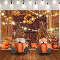 Décoration de maison de Thanksgiving gnome kawaii, figurine en résine de citrouille, gnome espiègle, ornement peint à la main, réaliste, taille personnalisable