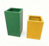 Jardinière H156 GRC en fibre de verre de luxe, sculptée à la main, écologique, résistante aux UV, pour fleurs artificielles, extérieur/intérieur, pour maison, hôtel, jardin