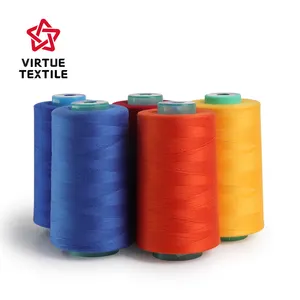 100% Cone Spun Polyester Sewing Thread 20/2 20/3 40/2 50/3 60/2 42/2 Used Clothing And Jeans