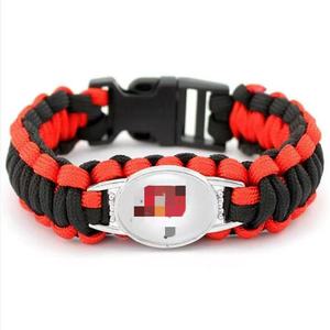 Grosir Gelang Kulit Kepang Retro Tim Olahraga AS Multi-lapis Tahan Sobek Cetak Sublimasi Acara Promosi Paduan Logam Perunggu - Product Image 3