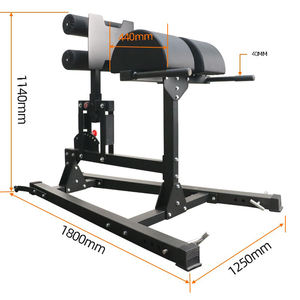 MKAS Gym Commercial Glute Ham Developer <span class=keywords><strong>GHD</strong></span> Reverse Hyper Extension Nordic Issues <span class=keywords><strong>Curl</strong></span> Bench Machine Glute Ham Developer - Product Image 2