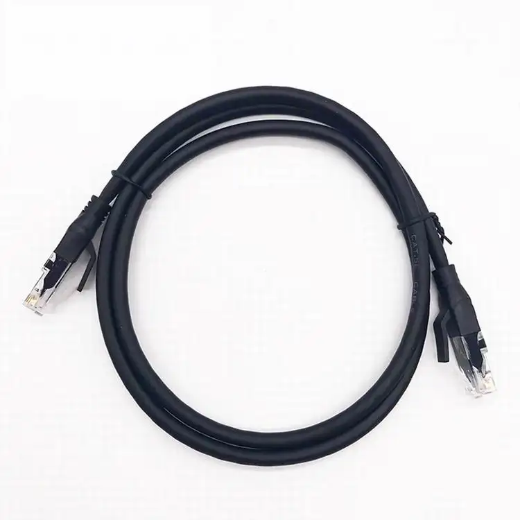 Hot Sale 1m 3m 5m 10m 15m Rj45 Cat5e Cat6 Cat 6 Cat6a Lan Round Utp Patch Cord RJ45 Network Extension Cable