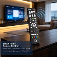 Control Remoto Inteligente Wi-Fi de 48 Teclas, OEM ODM, Personalizado, Compatible con Diseño y Desarrollo Independientes