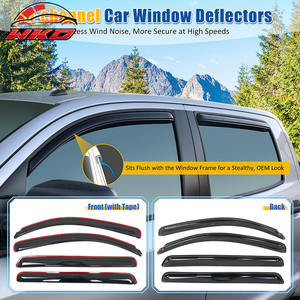 Viseras para Ventanas Laterales para Toyota Tundra Crewmax Cab, Modelos 07-21, Deflectores de Aire - Product Image 2