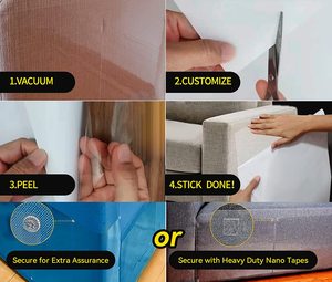 Pelindung Sofa dari Cakaran Kucing 2 Pack, Pelindung Furnitur Transparan untuk Anak Kucing, Mainan Interaktif Satu Sisi untuk Kucing, Pelindung Sofa - Product Image 5
