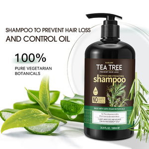 Set di <span class=keywords><strong>Shampoo</strong></span> e Balsamo Naturale Personalizzato con Etichetta Privata, Olio di Tea Tree Organico <span class=keywords><strong>per</strong></span> <span class=keywords><strong>Crescita</strong></span> Rapida <span class=keywords><strong>dei</strong></span> <span class=keywords><strong>Capelli</strong></span> e Controllo della Forfora - Product Image 2