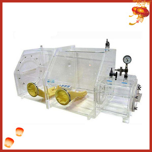 Caja de guantes de laboratorio PMMA sellada con gas inerte y puertos para guantes, para trabajos estériles - Product Image 4