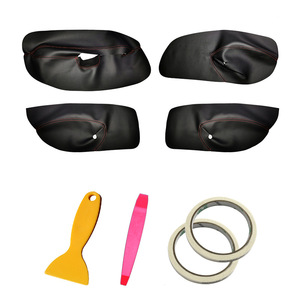 Kits de molduras para puertas Volkswagen de microfibra de cuero, 4 piezas, para Bora Golf 4 2002-2006 - Product Image 4