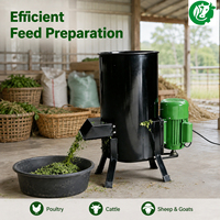 Máquina Cortadora de Vegetales para la Preparación de Alimento para Animales |   Picadora de Forraje Verde para Granja