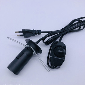 Portalámparas <span class=keywords><strong>E27</strong></span> con interruptor regulador de intensidad, cable de alimentación integrado y accesorios de atenuación para lámparas de sal - Product Image 3