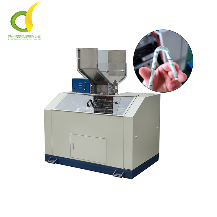 Гибкая машина для пластиковых трубок, высокоскоростная гибочная машина для гнущихся трубок 200-300 шт./мин для бумажных напитков