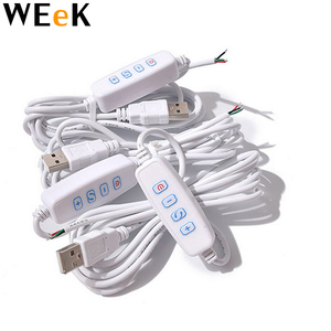 <span class=keywords><strong>Variateur</strong></span> de lumière <span class=keywords><strong>LED</strong></span> USB, Port d'alimentation, câble d'extension assortie de couleur, <span class=keywords><strong>avec</strong></span> adaptateur interrupteur ON/OFF, 12 V DC, 5V, 2M - Product Image 1