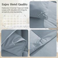 Couette en plumes d'oie de luxe pour hôtel, grise claire, taille Queen, douce et moelleuse, pour toutes les saisons