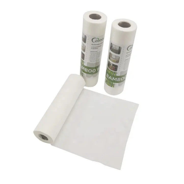 BSCI ISO9001 Umwelt freundliche wieder verwendbare Küchen papier handtuch rolle aus Bambus-Jumbo