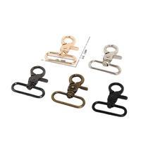 Mousqueton pivotant en métal pour sac à main, accessoires de sangle de sac pour ceinture, vente en gros
