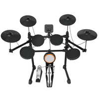 Batterie électronique portable professionnelle 5 fûts 4 pads universelle pour adultes et enfants – Idéale pour la pratique du jazz – En stock