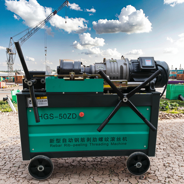 New Type CNC Steel Rod Threading Machine Construction Equipment with Gearbox for Parallel Rolling Rebar Thread Rolling Machine