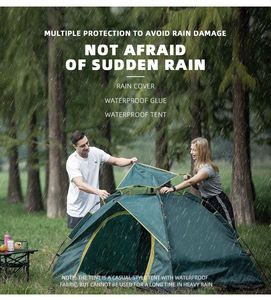 Tienda de Campaña Familiar de Lujo de Alta Calidad, de Una Habitación, Impermeable para las Cuatro Estaciones, con Apertura Automática Rápida para Uso en Exteriores - Product Image 6