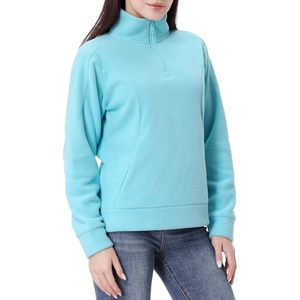 Sudadera de Forro Polar para Mujer FOXA, con Cierre de Cremallera de un Cuarto, Manga Larga, Informal, para Otoño, Transpirable - Product Image 3